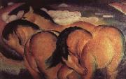 Franz Marc The small yellow horses oil painting artist